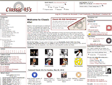 Tablet Screenshot of classic45s.com